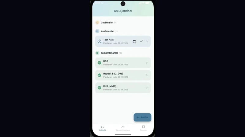 Mombykind vaccine agenda mobile app screens